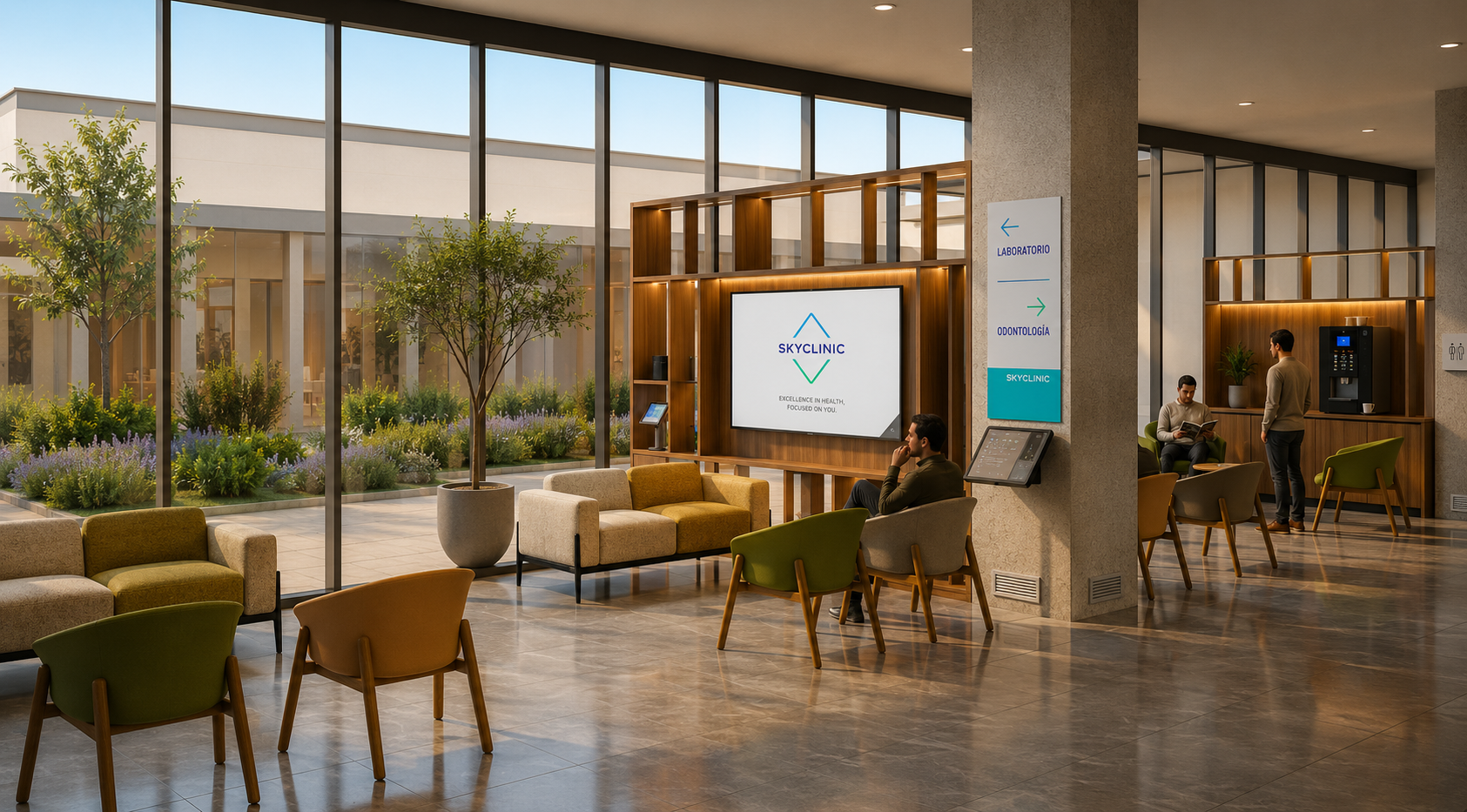 SkyClinic outpatient medical center waiting room, Punta del Este